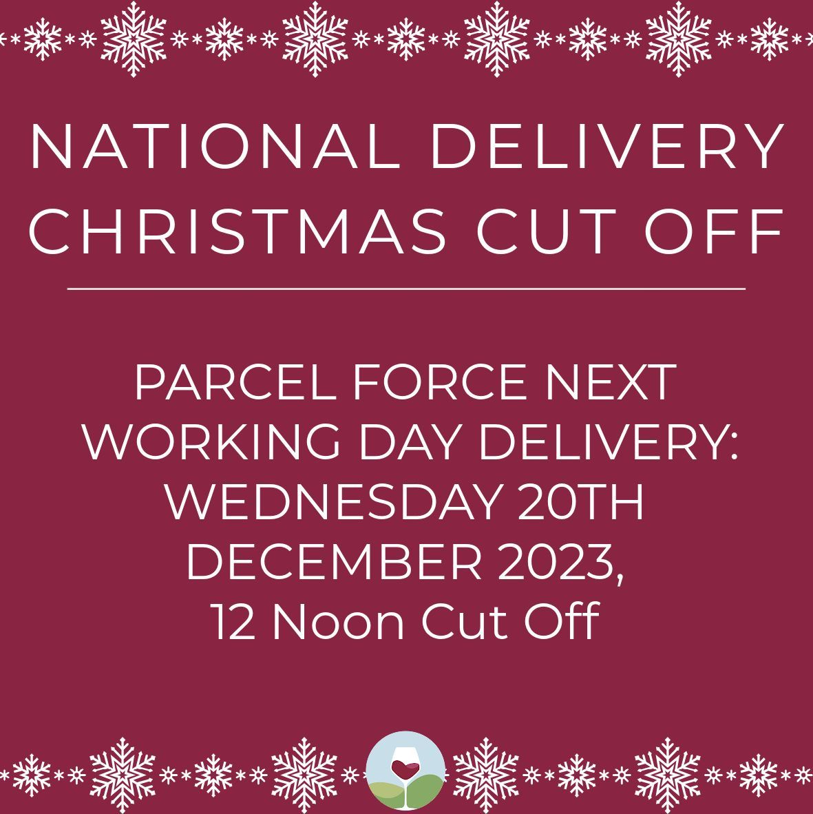 NATIONAL DELIVERY CHRISTMAS CUT OFF 🎄
Check out our Christmas delivery information here &gt;&gt; bit.ly/3enzXiH