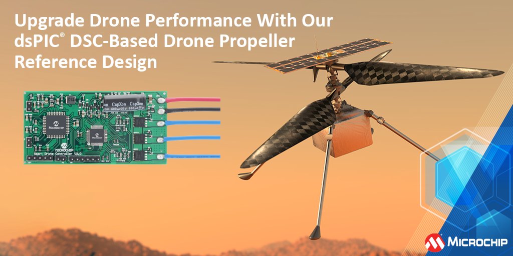 Upgrade your drone's performance with our new drone propeller reference design offering improved dynamic response, stable torque control, and stall handling in a small form factor. Learn more: mchp.us/3PV8M2n. #drone #dronetechnology #referencedesign