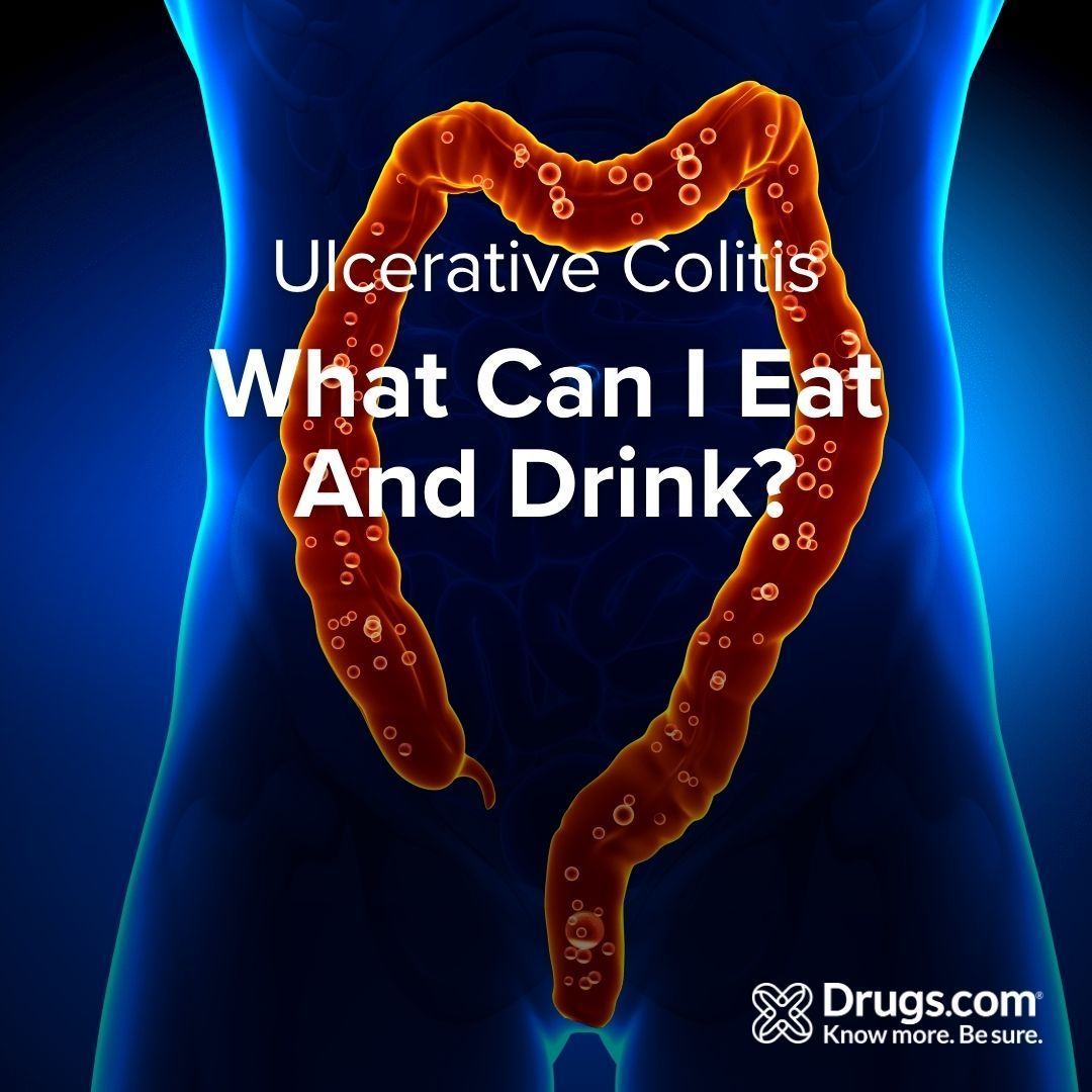 Drugscom's tweet photo. What can I eat or drink with ulcerative colitis? 🤔 Follow these simple diet tips for promoting gut health 🥗🥤 https://t.co/4R73SE5W1T #UlcerativeColitisDiet #GutHealth https://t.co/qSLG6cUTIv
