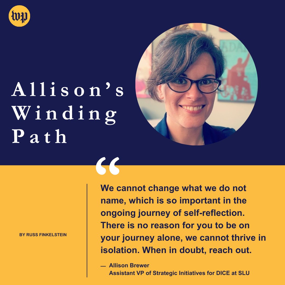 Allison Brewer, Division of Diversity and Innovative Community Engagement (DICE) at Saint Louis University (SLU), shares her inspiring career #WindingPath journey and her admirable life's mission for individuals with disabilities: ow.ly/Lwgb50QbPew