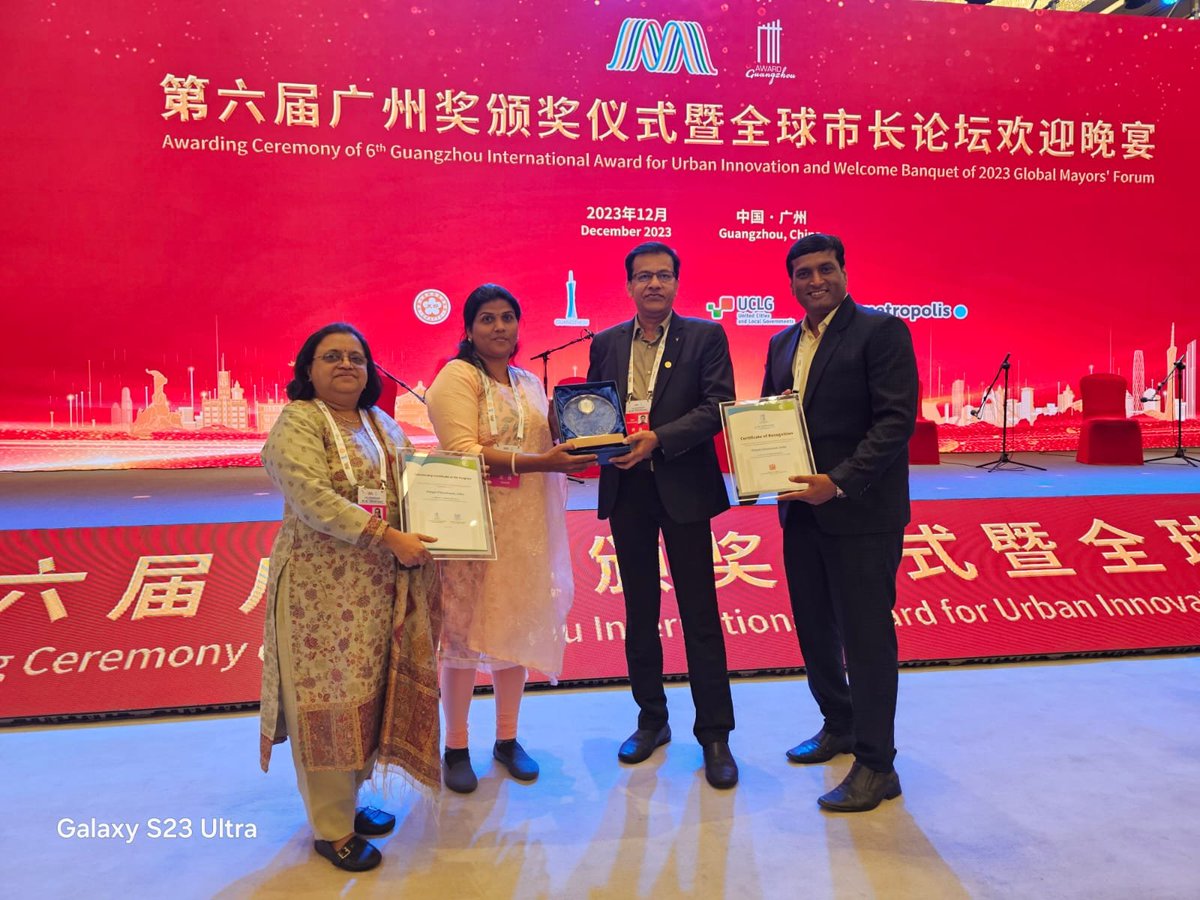 shekhardalal's tweet photo. #PCMC wins the medal of honour at the 6th Guangzhou International Award for Urban Innovation.

A proud moment for all Pimpri-Chinchwadkars and Indians, our city has been honored with the prestigious Medal of Honor at the Guangzhou International Award for Urban Innovation. PCMC's Navi Disha program, empowering women-led groups in managing community toilets, played a pivotal role in securing this accolade.
In a competition with 193 cities and regions from 54 countries, PCMC's dedication to innovation, effectiveness, and sustainable urban development stood out. This initiative not only emphasizes gender inclusion in sanitation but also highlights the success of public-community partnerships and efficient administration.
The Navi Disha initiative, championed by women's groups, showcases our dedication to inclusive and sustainable development and our commitment to transformative urban solutions.. 
I extend heartfelt thanks to all stakeholders, citizens, public representatives, and every member of @pcmcindiagovin @PCMCSarathi  for this global recognition. 
Congratulations to the entire team!

Looking ahead, we aim to amplify the Navi Disha initiative, engaging more women and tripling the beneficiaries in the coming months. 
Together, let's continue pioneering positive change!

@GuangzhouAward @PCMCSarathi @pcmcindiagovin
@SmartCities_HUA @MoHUA_India @maha_udd @HardeepSPuri
#UrbanInnovation #MyPCMC #Sustainability #SDG #nua #SmartCity #NaviDisha #empowerment #Sanitation
