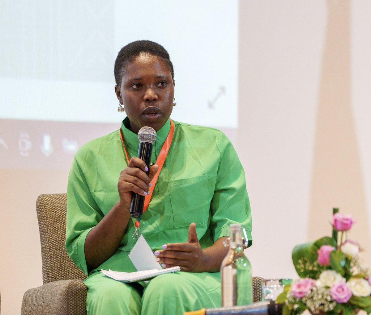 Mrs. Irene Natukunda from @GYBNAfrica highlighted: 'For this #Youth day, at #COP28, I call upon world leaders to harness the power of our collective voices to drive change. Our passion, innovation & determination are crucial towards a greener, and more equitable world.' 💪🏽🌿🐅