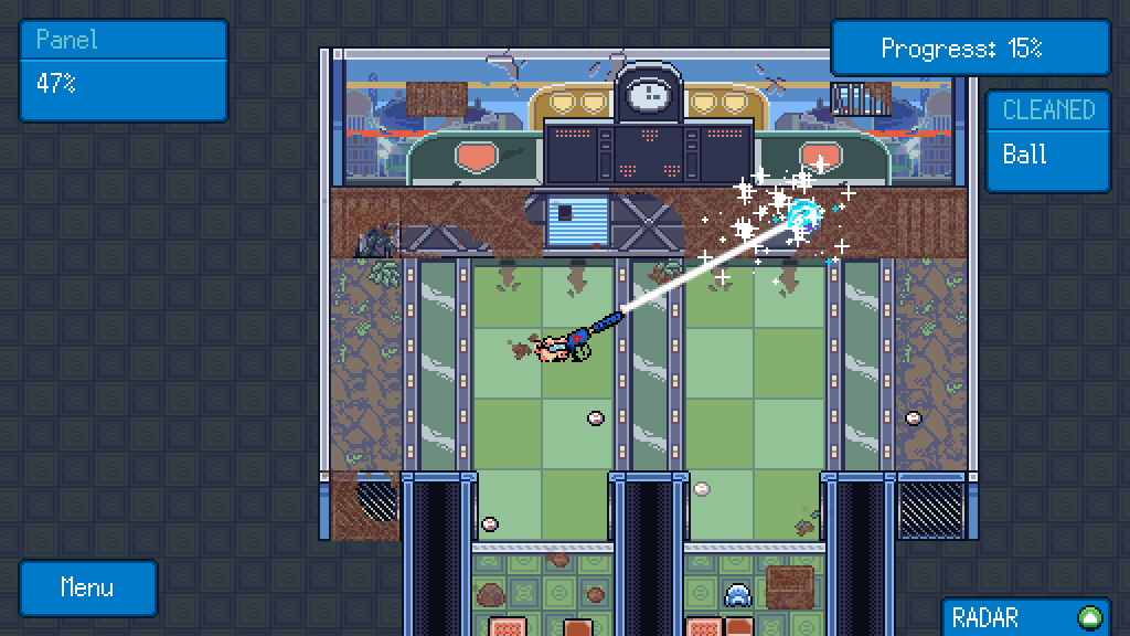richtaur's tweet photo. Four levels to wash in Pixel Washer: campground, batting cages, museum ... giant chess board?!

🏠🫧🔫🐷🎮❤️ #screenshotsaturday https://t.co/SMhTLb2l1h