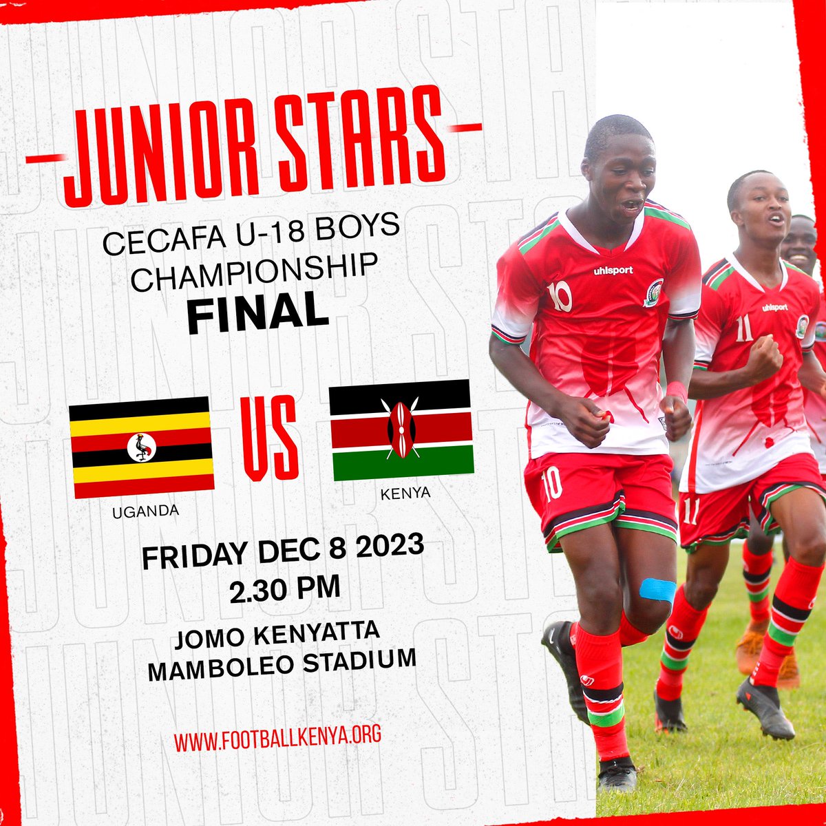 Harambee__Stars's tweet image. The #cecafau18boyschampionship final is here. 

We wish the #JuniorStars all the best. 

#CreateTheFuture