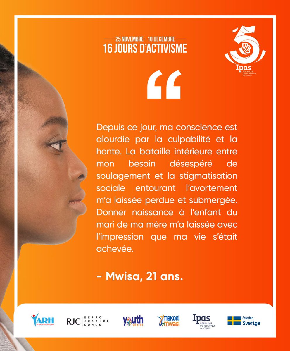 #16Jours4MakokiYaMwasi 
Nous disons non à toutes formes de stigmatisation remettant en cause les décisions prises par la femme sur sa sexualité. Chercher d'abord à comprendre les causes . 
#BrisonsLeSilence
#AvecElles 
#StopViolencesFemmes