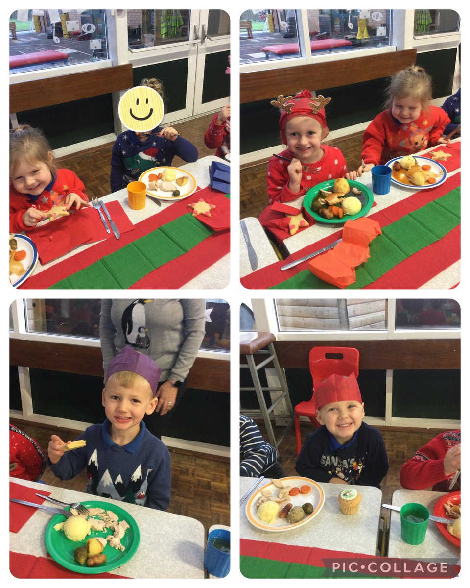 MissKadirSTM's tweet photo. Happy Christmas Jumper and Dinner Day🎅🏼☃️🎁. We had lots of fun showing off our jumpers, pulling our Christmas crackers and listening to some Christmas music🕺🏼💃🏽 Thank you to @mellorscatering for our tasty lunch🎄🍽
#LearnLoveLive
#EYFS
#ChristmasJumperDay2023 https://t.co/vKteDK8BcL