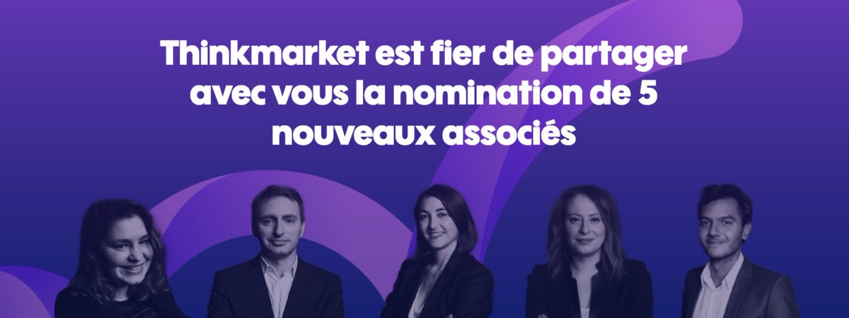 Thinkmarket_'s tweet image. [#nominations ✨ ] Thinkmarket est fier et heureux d'annoncer les nominations de 5 nouveaux associés au sein du cabinet 🚀

Pour en savoir plus sur notre stratégie de croissance et les nouveaux associés, consultez notre communiqué  👉 shorturl.at/aGI29

#itstimetoshift
