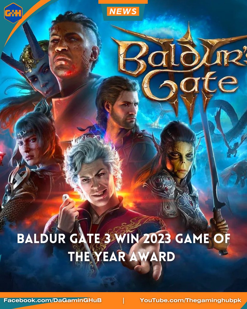Baldur Gate 3 Wins the GOTY 2023 Award

#GOTY #GOTY2023 #gameoftheyear #gameoftheyear2023 #TheGameAwards2023 #TheGameAwards #baldurgate3 #news #gamingnews #TGA #TGA2023  #baldurgate