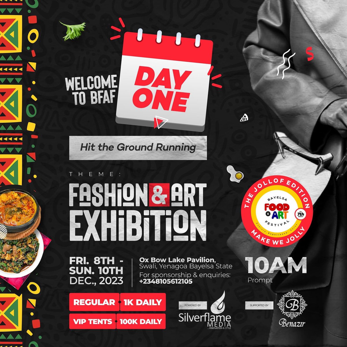 1Porbenihere's tweet photo. For the next three days starting today. I'm all about the Bayelsa Food and Art Festival.
Food l Drinks l Fashion &vArt l Dance l Music l Sip & Paint l Games l Competitions l Much more.
Make we jolly!
#Porbenihere #your_strategist #bayelsafoodartfestival #BFAF2023 #makewejolly https://t.co/W69GJhwayj