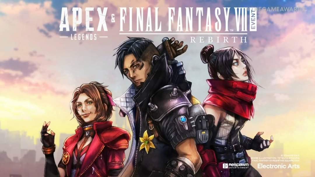 HacheDeZetaa's tweet photo. Bomba!!!! 
@PlayApex y @finalfantasyvii harán una colaboración increíble en #2024 lesgooooooo
#ApexLegends #FinalFantasyVII #twitch #viral #twitch #gameawards https://t.co/sCpTibVivc