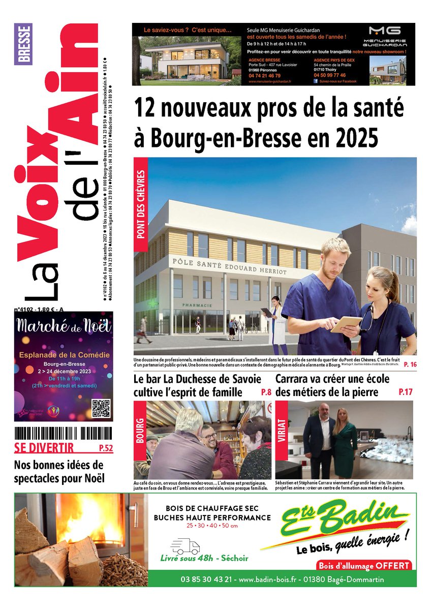 #VendrediLecture A la Une de notre édition #Bresse ce matin, un sujet qui devrait intéresser beaucoup de personnes. Bonne lecture à tous.
<a href="/lavoixdelain/">La Voix de l'Ain</a>