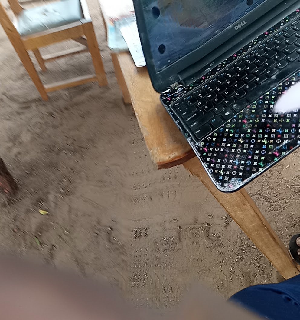 This is where I started my study abroad applications. 
This is me, under the "staff common tree" as an ICT &amp; English Teacher (National Service) in Tinga (Savannah Region). My almost broken laptop had black splotches or ink spots on the screen. I used it to teach all three classes