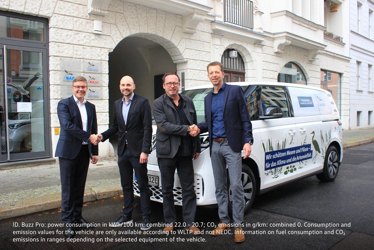 Volkswagen Group (@vwgroup) on Twitter photo 🚌 💧 <a href="/VWCV_news/">Volkswagen Nutzfahrzeuge / Commercial Vehicles</a> donated two electric ID.Buzz vehicles to the German Nature and Biodiversity Conservation Union. Together with ID. Buzz, the company has donated more than €7 million to projects for the conservation of moors and rivers. 🚌 💧 <a href="/VWCV_news/">Volkswagen Nutzfahrzeuge / Commercial Vehicles</a> donated two electric ID.Buzz vehicles to the German Nature and Biodiversity Conservation Union. Together with ID. Buzz, the company has donated more than €7 million to projects for the conservation of moors and rivers.