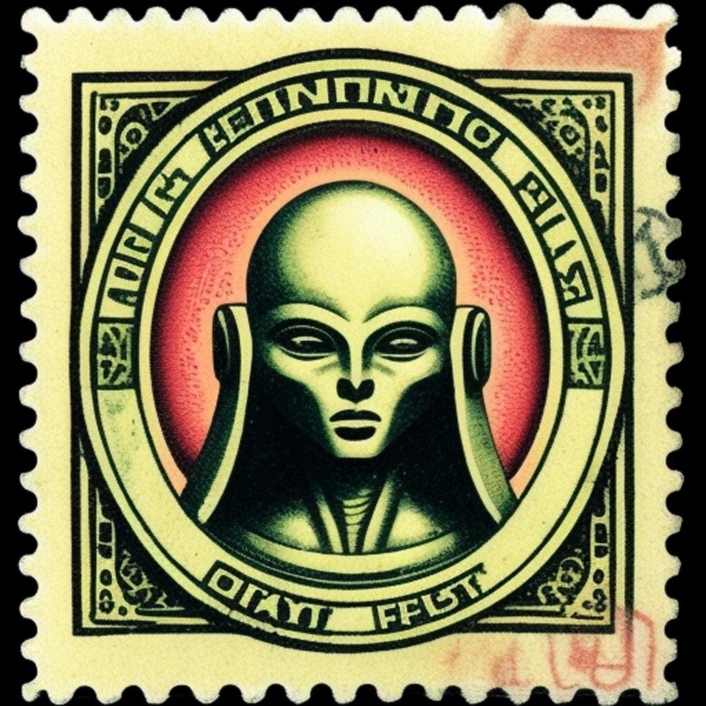 SujiGR's tweet photo. The new intergalactic stamp boasts a breathtaking image of an extraterrestrial civilization available now on @objktcom 

Edition of 6
2.96XTZ
https://t.co/3QG3OGlOCk https://t.co/mjUWqyH4HI