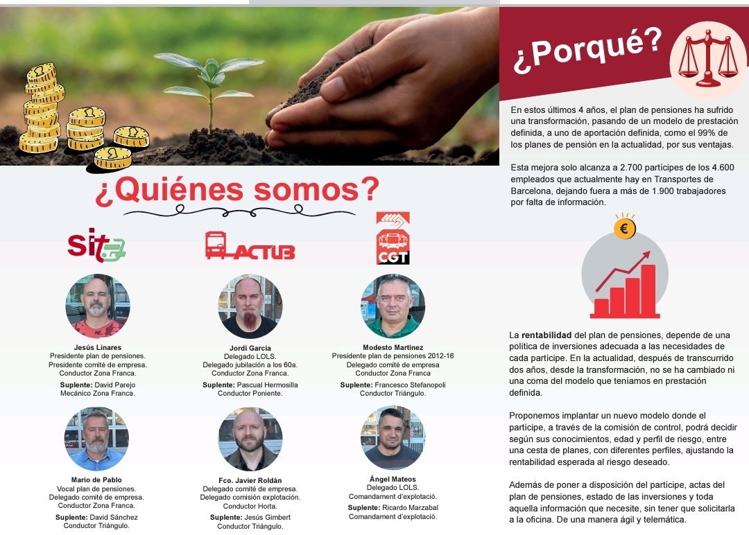 Candidatura SIT - CGT - ACTUB
El 14D   tu decides.