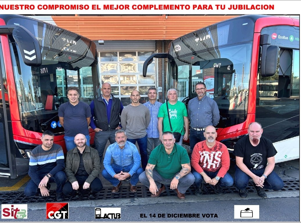 Elecciones a la comisión de control del plan de pensiones de TB 2023 <a href="/ACTUB3/">ACTUB</a> <a href="/cgtbus/">CGT BUS TMB</a>
El 14 de diciembre tu decides