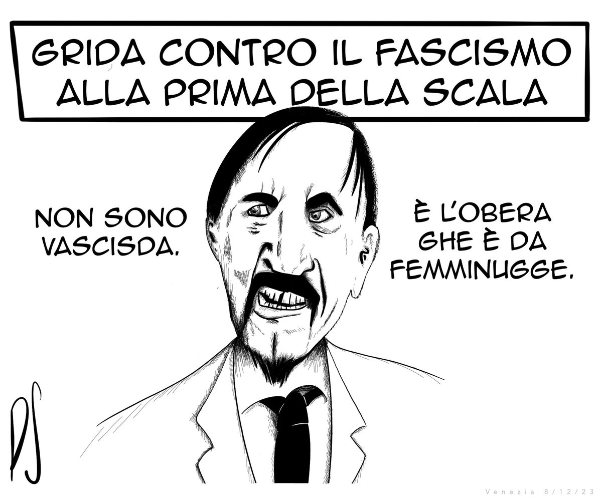 Pepito_strozzap's tweet photo. #satira #vignette #humor #politica #pepitostrozzapreti #larussa #primadellascala #segre #sala #doncarlos https://t.co/kFqSTscWOc