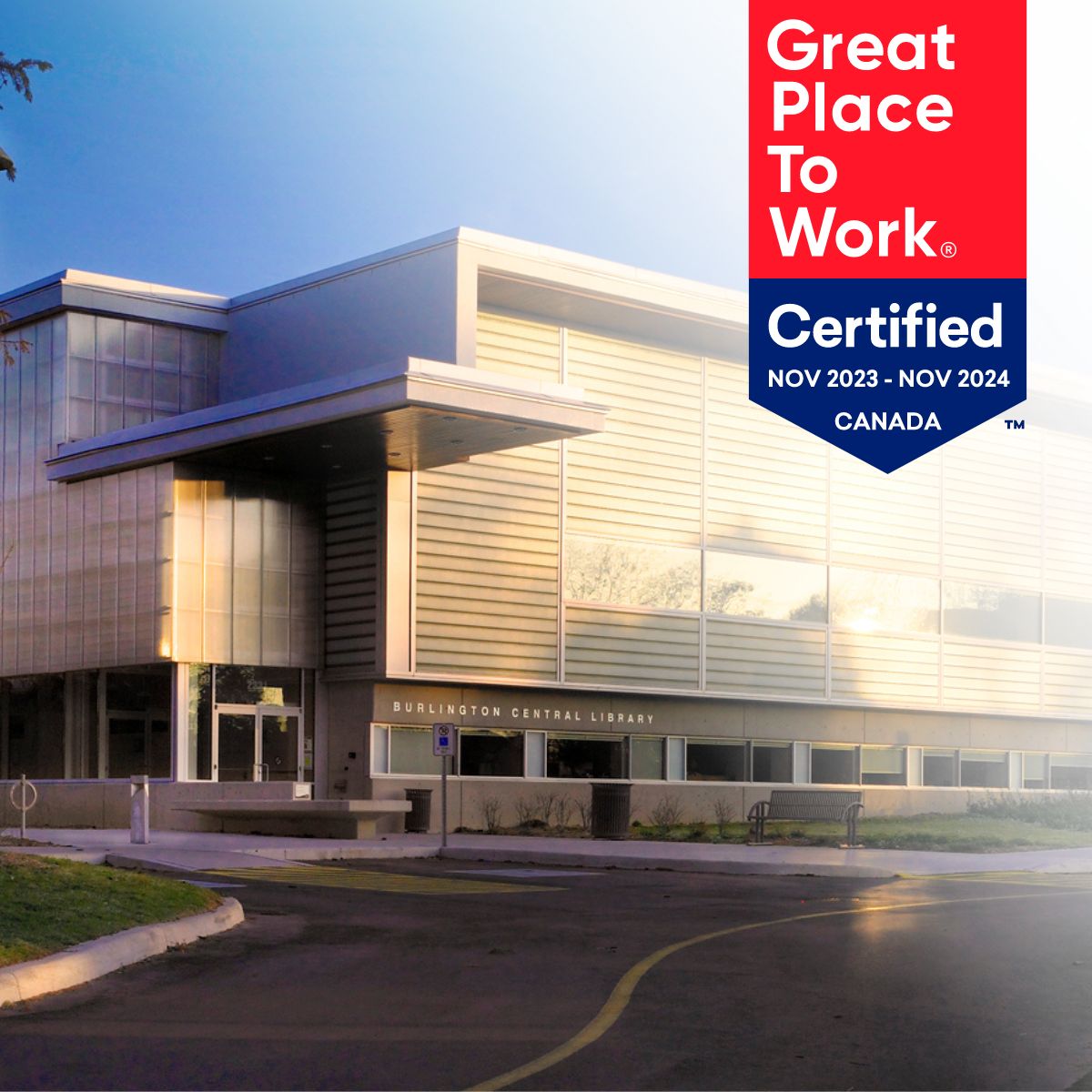 BurlOnLibrary's tweet image. We are so pleased to share that we have been certified as a Great Place to Work by @GPTW_Canada for the second year in a row. Creating a workforce culture driven by our organizational values is so important to us. We're very proud and grateful to be recognized in this way!