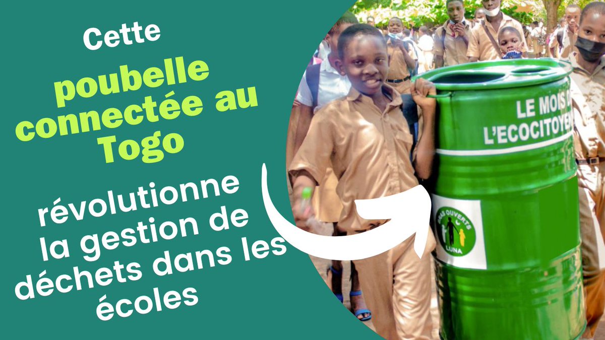 Nous vous l'annoncions. Voici l'histoire de @RobalotoConnect la poubelle connectée au #Togo qui révolutionne la gestion de déchets plastiques dans les écoles. A suivre sur ce lien 👉🏽tinyurl.com/yzdvnx4n