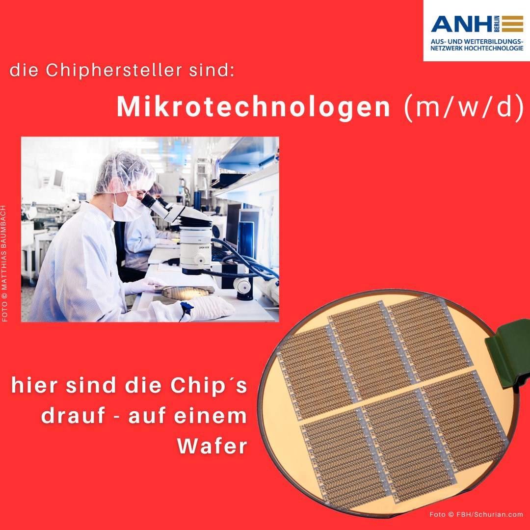 anh_berlin's tweet photo. Willst du den technischen Fortschritt mitgestalten und bei der Entwicklung noch leistungsfähiger Chips dabei sein? Dann bewirb dich hier: https://t.co/mDmdedGixq
#ausbildung2024 #hightech #azubi #mikrotechnologie #anhberlin #ausbildung #berlin-adlershof https://t.co/a9NIcMJ9zW