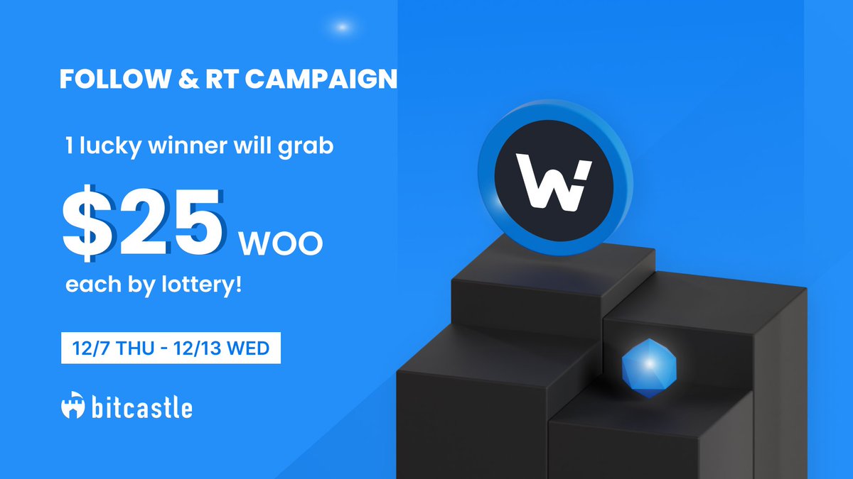 bit_castle's tweet photo. 📅Day2

Follow RT Campaign💙🔁
／
🎁1 lucky winner will win $25 WOO Network ( $WOO ) everyday by lottery!
🌟Rewards will be given to Trade Wallet
＼
✅Follow us
🔁RT this post

#Crypto
#Airdrop
#AirdropCrypto
#Giveaway https://t.co/5TnrlGNrpR
