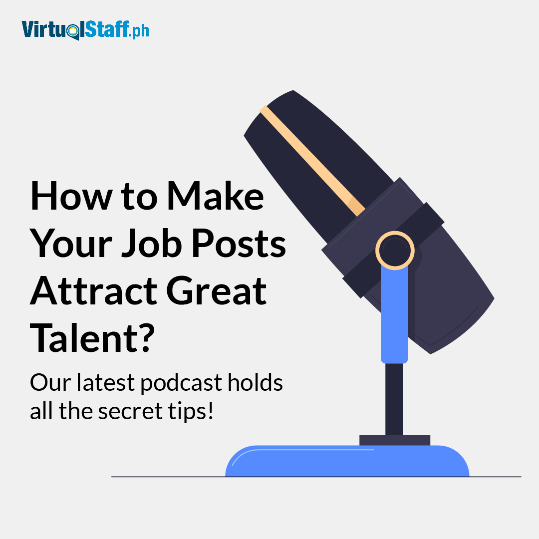 virtualstaffph's tweet image. Let's break down the secrets to crafting killer job posts for top Filipino talent on VirtualStaff.ph!

Tune into our podcast: podbean.com/eas/pb-ngxd8-1…

#jobposts #jobvacancy #hiringtips #podcasting #podcast #secrettips #humanresources #HRtips #outsourcingtips