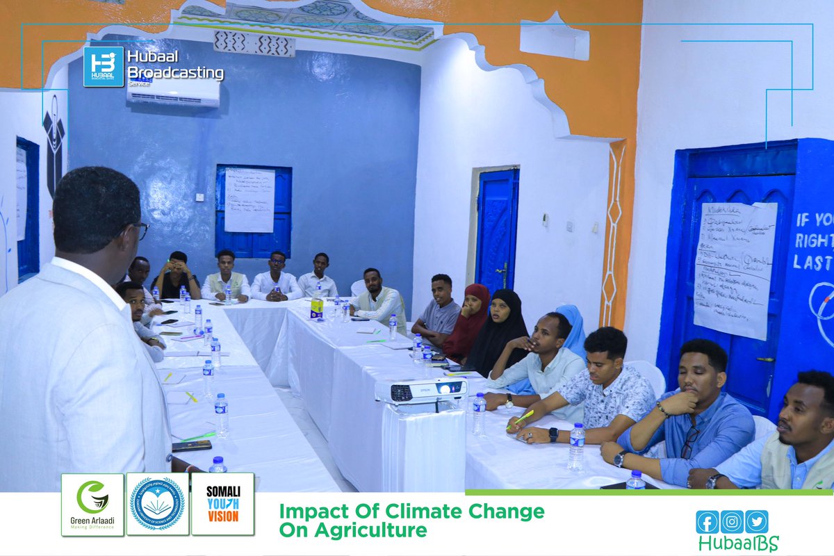 greenarlaadi's tweet image. &quot;Let&apos;s harness the power of social media and technology to raise awareness and share solutions. Young #Somalis can use these platforms to advocate for climate action, share success stories, and build a community committed to sustainable agriculture. #TechForClimate