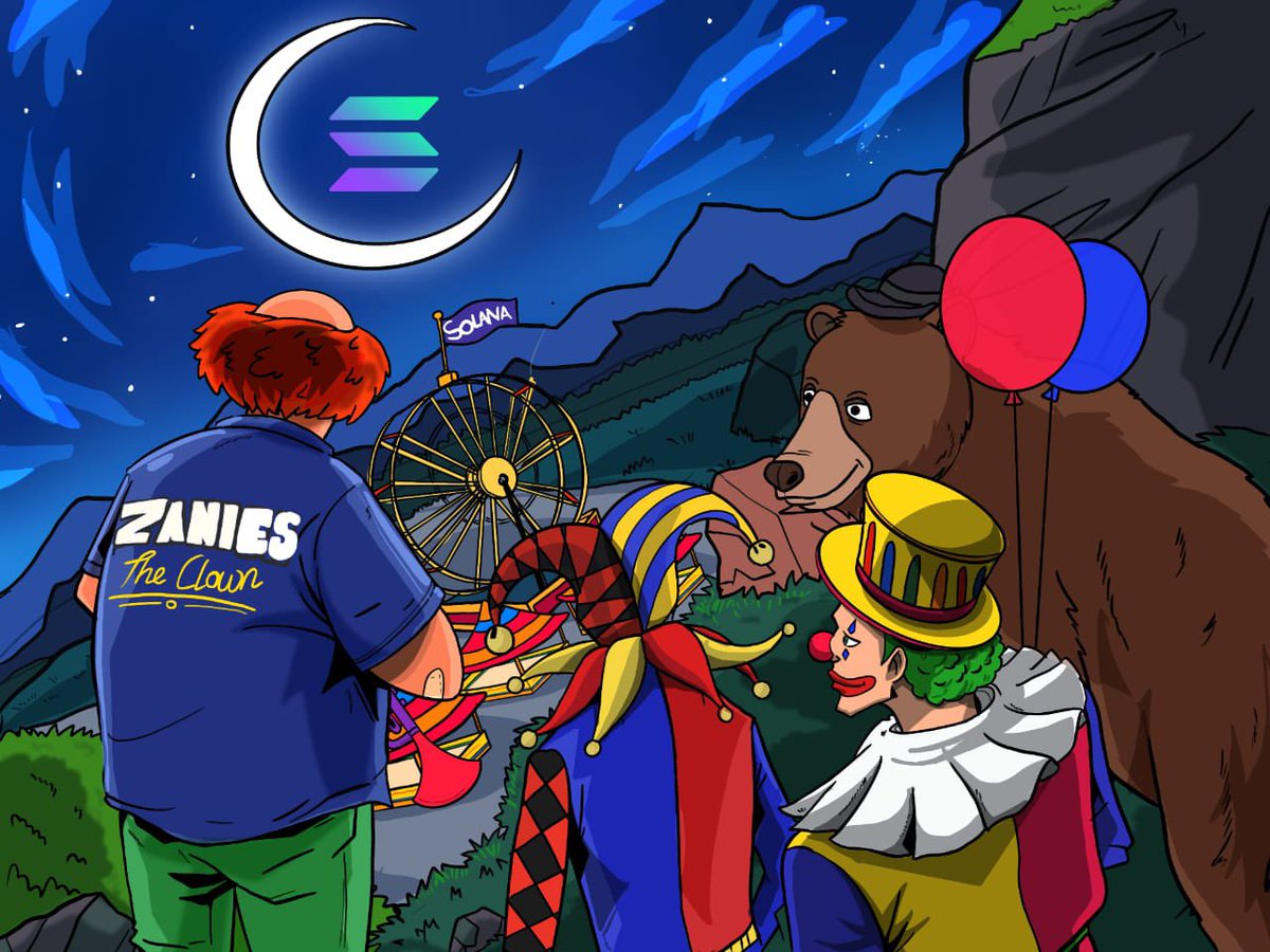 Zanies_Folks's tweet photo. Zanies will be coming to @solana 

First 50 to Follow, Like &amp; RT will be Clownlisted.

Stay ZANISH! 🤡 https://t.co/BeUrZNFDn6