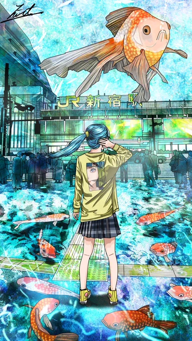 #今年も残りわずかなので今年一番伸びた絵を貼る見た絵描きさんも強制でやる恋って沼。 