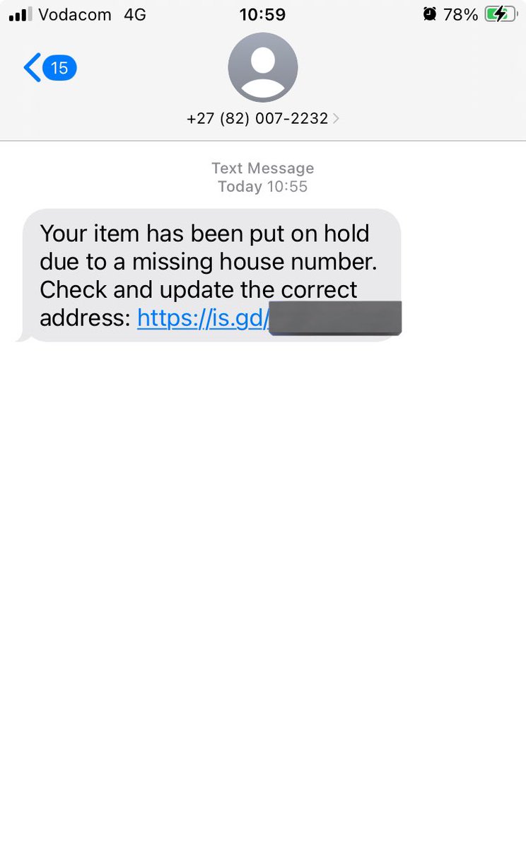 BarryRohrs's tweet photo. @SAPostOffice you have my parcel ? Address details are valid but you want R5.63 ? Hmmm 🤔  phifishing ? https://t.co/qzhI8mCgbO