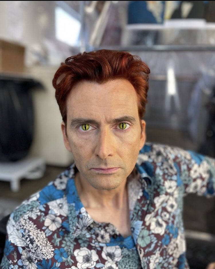 settsofseven's tweet image. Bro looks like Aziraphale made him wear it