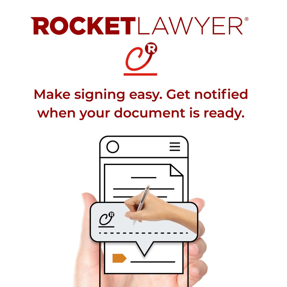 RocketLawyerUK's tweet image. Q: What is #RocketSign?
A: Rocket Sign allows you to add e-signatures to your documents

Q: Is it free?
A: Yes, no payment details required

Get more answers in our #FAQS  for RocketSign

buff.ly/3cKiALK

#DocumentSigning