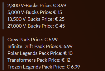 onyxhqdev's tweet photo. IF You Want Cheap V-Bucks and Packs Join now https://t.co/DwyF3nU7v3

#Fortnite https://t.co/Mlr0fVMWSh