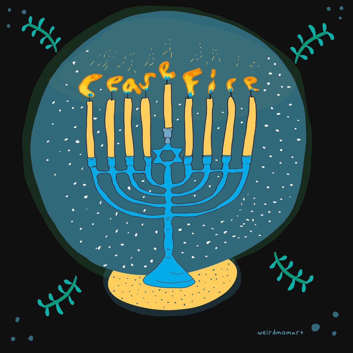 #HanukkahSameach 🕎
#CeasefireNOW 🕊️
