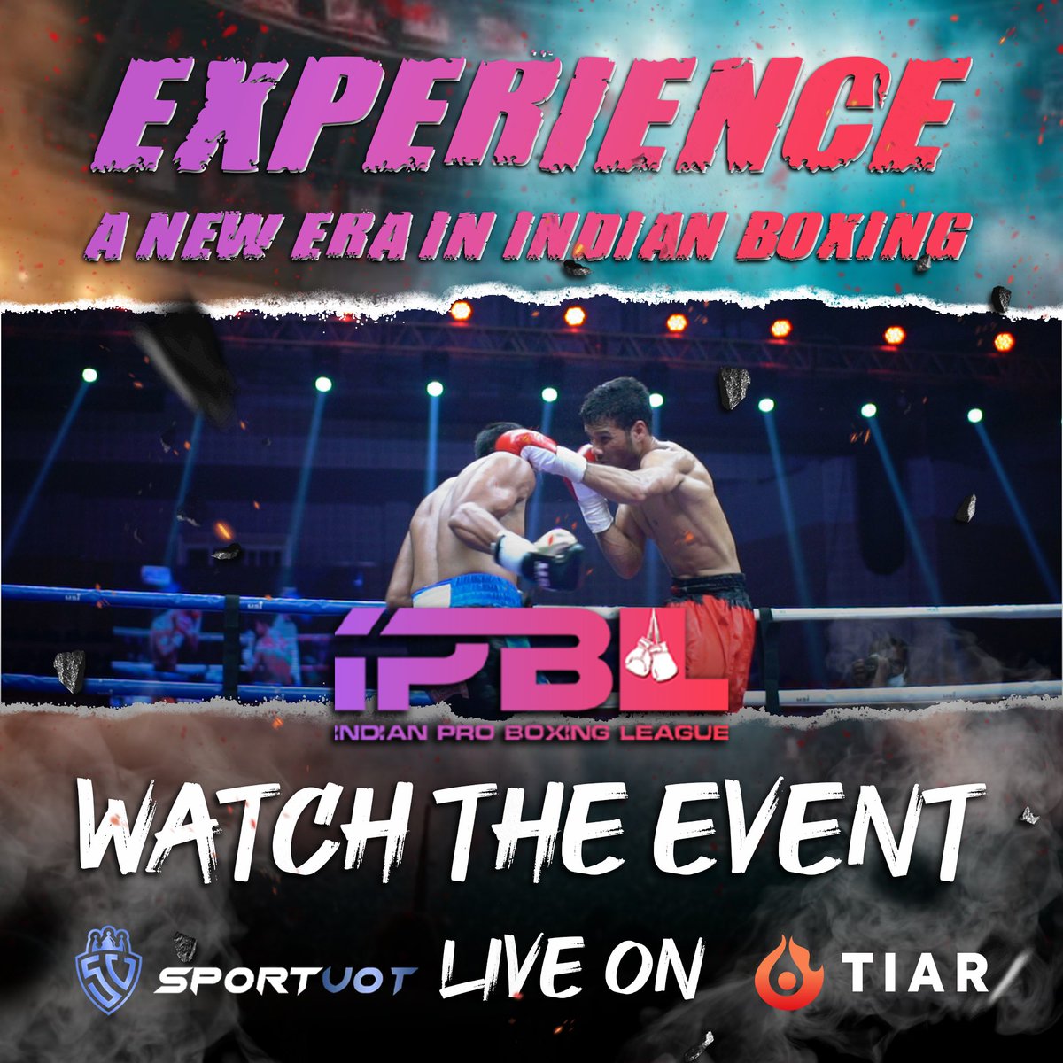IPBLBoxing's tweet image. ✨ Embark on a new era in Indian Boxing! 

📺Witness the journey to greatness live on @TIARevolution and @sportvot 

🌟Experience every jab, hook, and knockout as we pave the way to IPBL. 

📅Don't miss the action – mark your calendars! 

#IPBL #NewEra #BoxingJourney