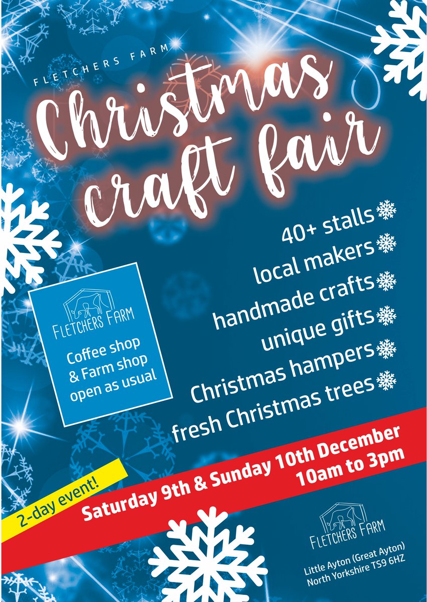 This weekend we're here joined by 40+ local stalls making this an ideal chance to get some unique gifts for Xmas. As well as great gift ideas the farm shop &amp; cafe will be open so you can combine your Xmas shopping with some good food in great scenery (even in the cold &amp; wet!)