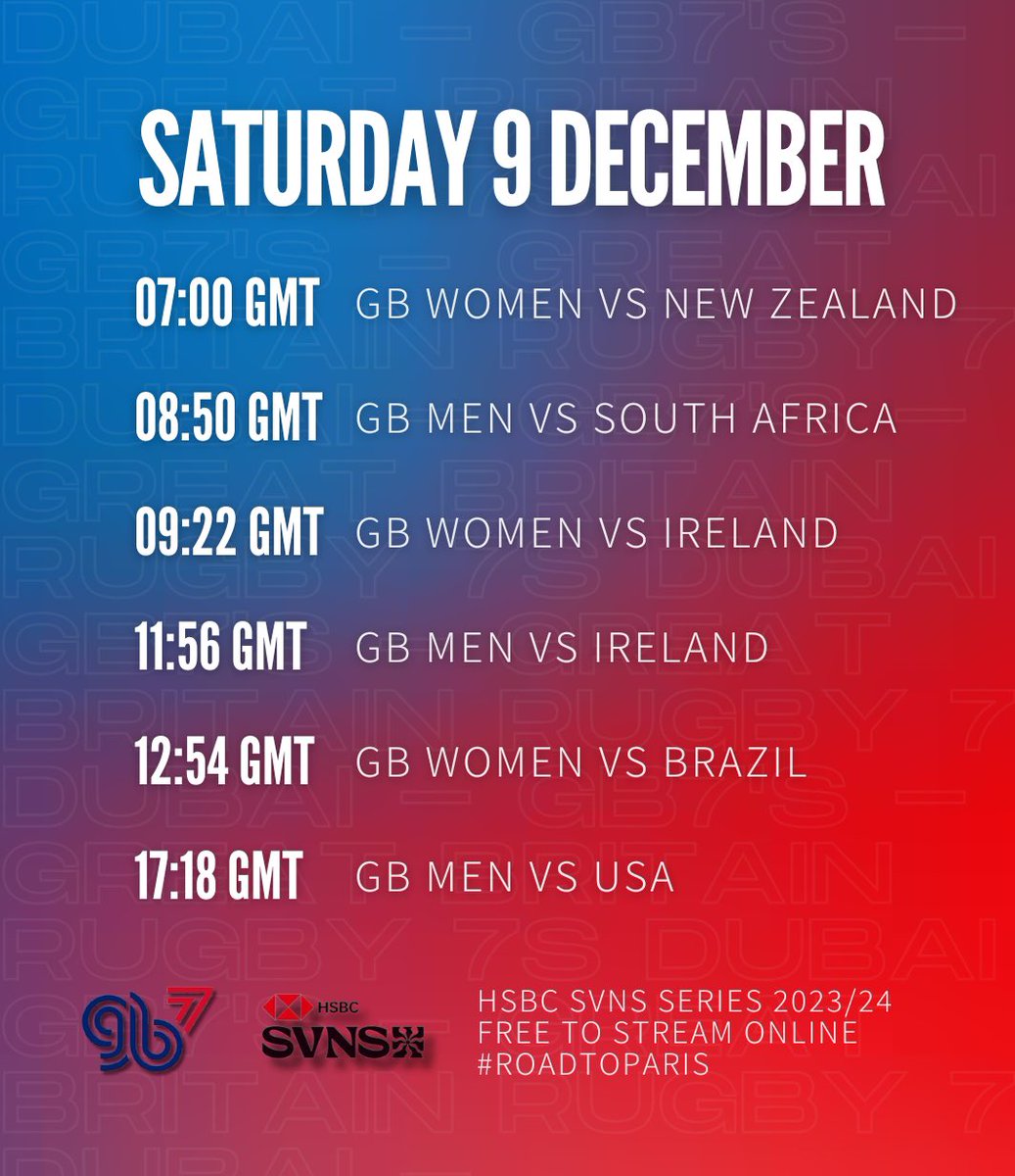 UK fixture times for day 1 at @CapeTown7s It’s all free to watch on RugbyPass.TV (link in bio) #GB7s | #RoadToParis