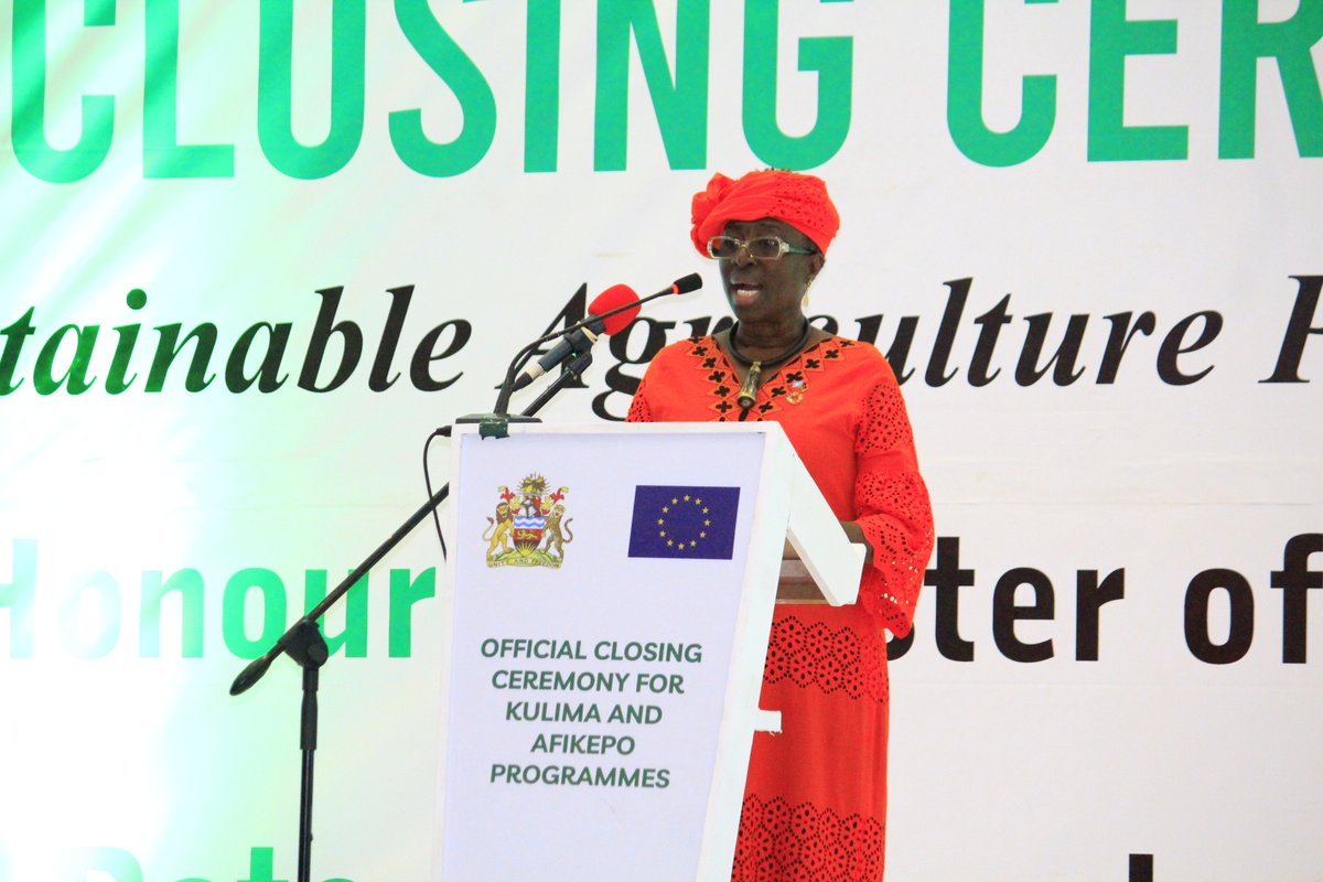 FAOMalawi's tweet photo. #KULIMA #Afikepo Closure
"We can not be closing! The seeds that we sow have germinated, the seeds are growing, we have to continue nurturing them, we have to ensure sustainability of the #KULIMA #Afikepo interventions", @UNMalawi Resident Coordinator, Rebecca Adda-Dontoh. https://t.co/juwydwDgL7