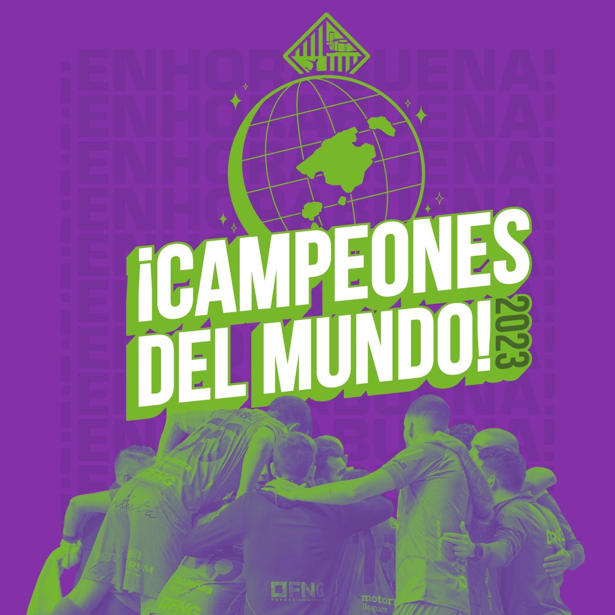 ConectaBalear's tweet photo. ¡LA COPA INTERCONTINENTAL se viene a Baleares! 🏆

Y es que el @PalmaFutsal no tiene fronteras y se acaban de proclamar ¡CAMPEONES DEL MUNDO! 🏆

¡Qué impresionante haberlo podido vivir en persona junto a vosotros! 🔝

¡ENHORABUENA! 💜💚 https://t.co/hd88dwh0tH