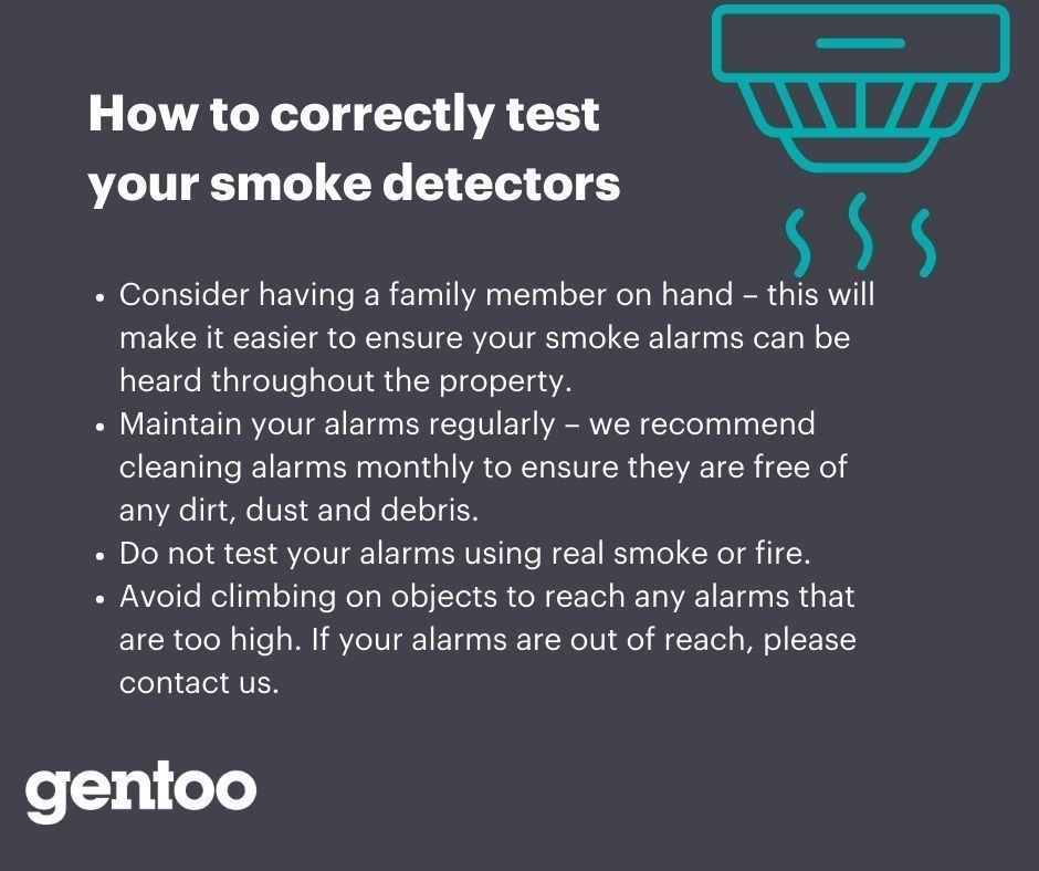 gentoogroup's tweet photo. All of our properties have smoke alarms fitted. We test the communal fire alarms in our high-rise buildings, sheltered housing and extra care schemes every week. 

Testing your alarm is very important, please follow the advice below when testing it:

#ElectricalSafetyWeek #EFSW23 https://t.co/DkfAWIrweF