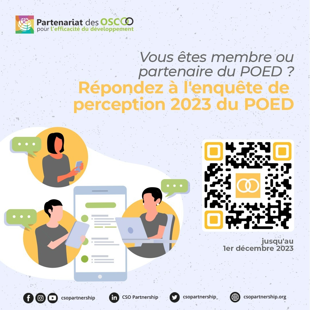 📢ACCEPTING RESPONSES UNTIL TODAY! Please tell us your thoughts on CPDE Communications, so we'd know how to do better! EN: rb.gy/nqrgai ES: rb.gy/1xrcdm FR: rb.gy/1vjx4g #CSOPartnership #CivilSociety #Development #DevCoop #CSOs #EnableCSOs #Aid
