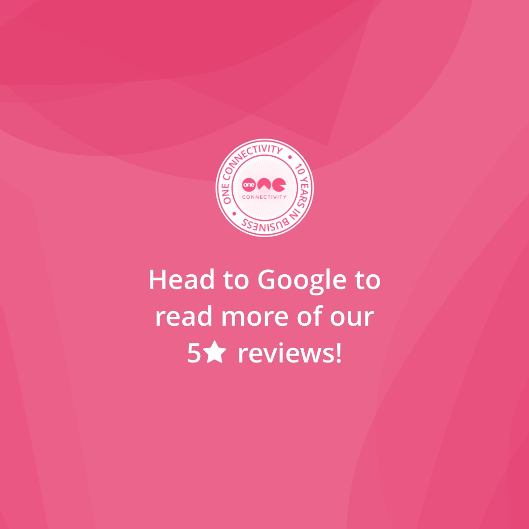 OneConnectivity's tweet image. Another 5* review! Thank you Andy Stones (Rapid Response) for taking the time to provide us with such a positive review, we were happy to help! 

Head to Google to see our other 5* reviews.

Speak to our team: oneconnectivity.co.uk/contact/

#OneConnectivity