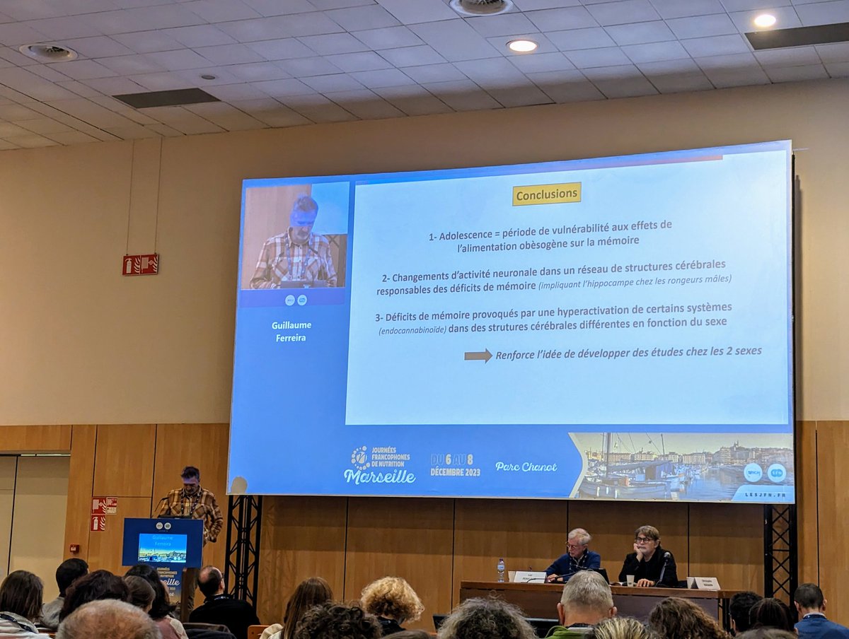 Belle session Alimentation et Cognition aux JFN 2023 🧠, habitudes alimentaires et neurocognition, impact de l'obésité juvénile sur la mémoire @nut_clinique