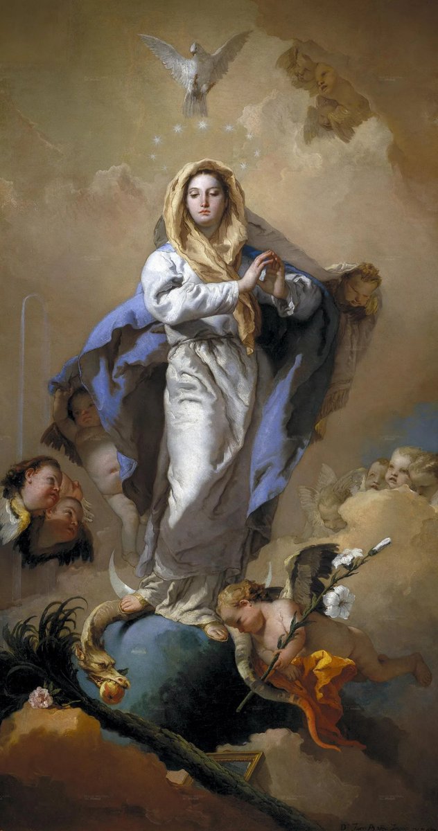 Chi confida
in Maria
non sarà
mai deluso.
San Giovanni Bosco

#BuongiornoATutti 🕊

#ImmacolataConcezione 
#8Dicembre 
#Artlovers 

#Art #Artist Giambattista Tiepolo
Immacolata Concezione, 1768