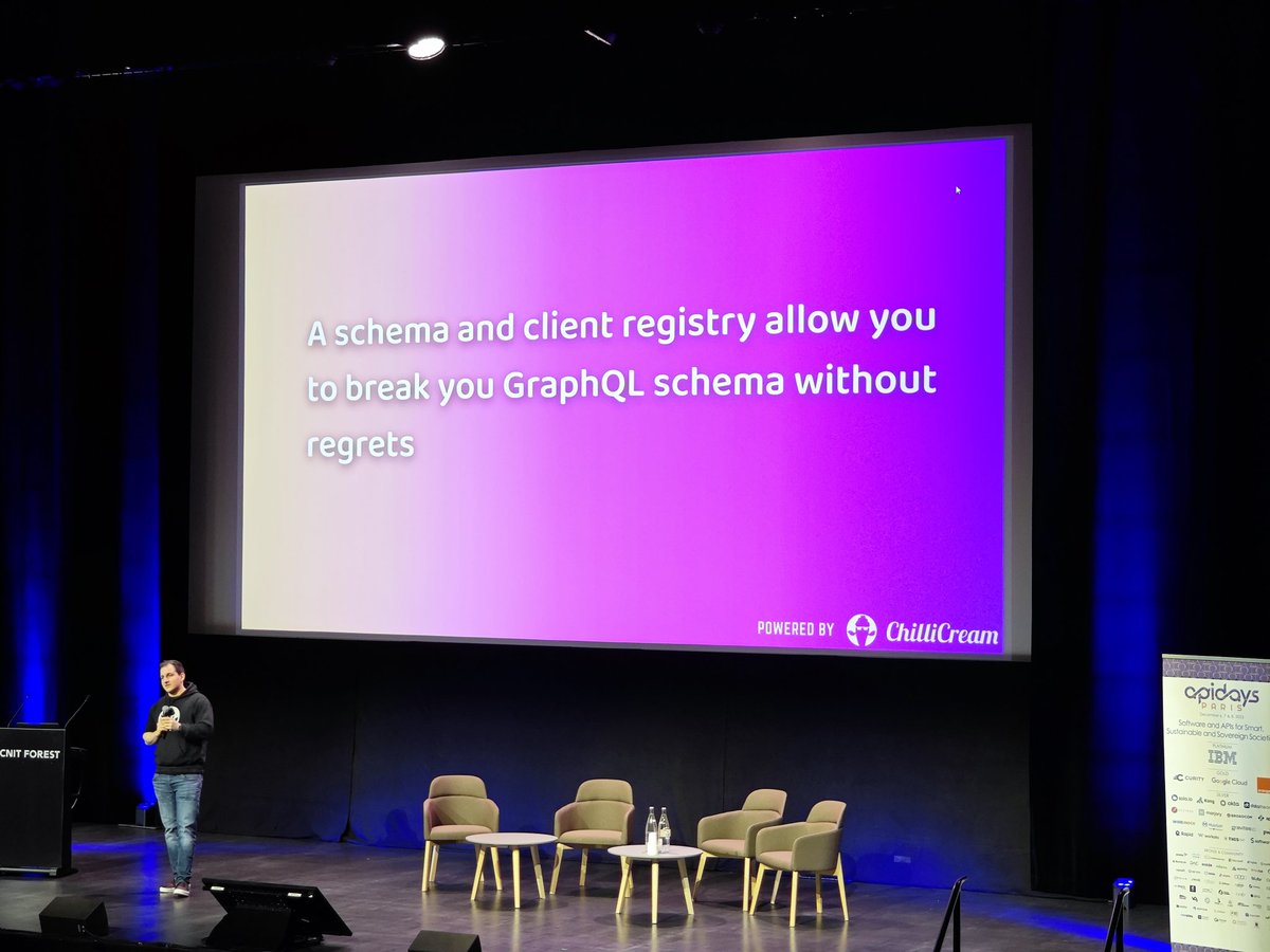 Jaap_Brasser's tweet image. Learning about breaking changes when updating #GraphQL schemas and the challenges of pesky mobile users.

Cool session @Pascal_Senn!

#ApiDays