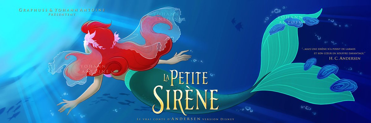 YohannAntoine's tweet image. Et si Disney avait fidèlement adapté le #conte d&apos; #Andersen #LaPetiteSirène ? 🧜🏻‍♀️✨️

Les images sont déjà visibles sur Patre0n (lien en bio) Merci de votre soutien ! 😘

#disneylittlemermaid #arielthelittlemermaid #disneymermaid #fanart #disneyfanart #yohannantoine #graphuss