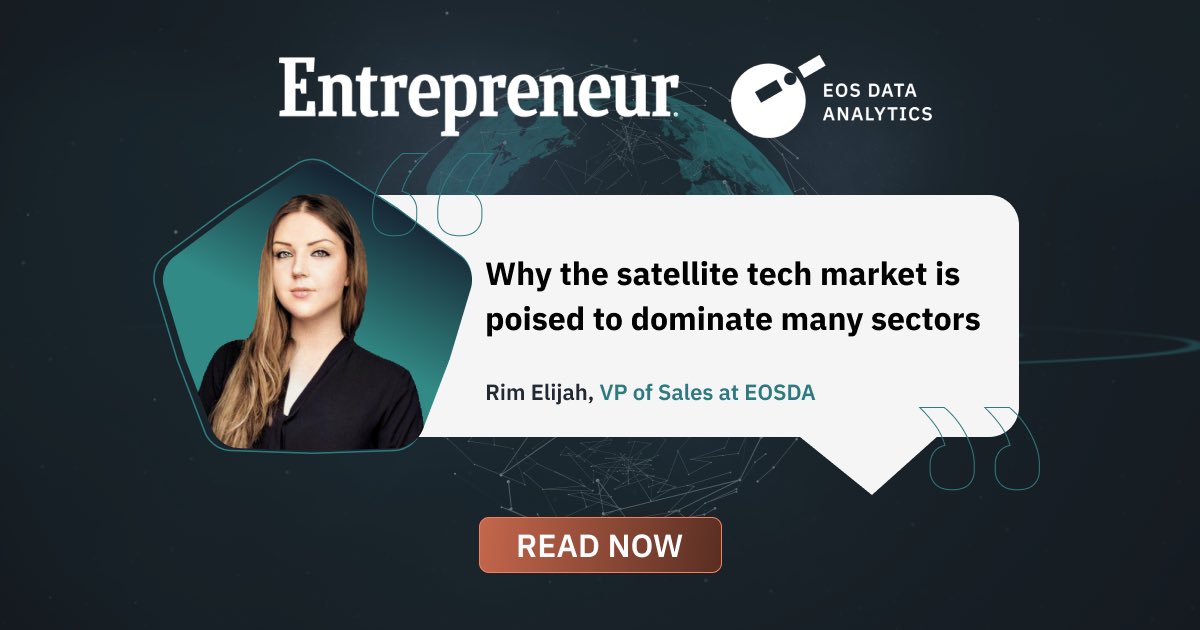 eos_da's tweet photo. 📰 Another worthy read from our VP of Sales Rim Elijah! Her latest piece for the @Entrepreneur masterfully explores the bottlenecks stifling #SatTech market growth and gives reassurance with promising solutions 💡 Get your share of insights: https://t.co/krXRmWbbPk https://t.co/3EoVr4t6sb