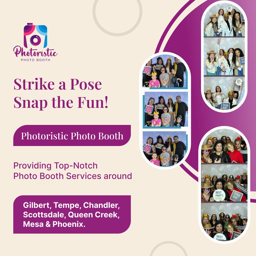 #PhotoristicPhotoBooth is not just a service; it's an experience! 🚀📸 Elevate your event with our state-of-the-art booths and expert team. ☎+1 (602) 585-4854 or visit - photoristicpb.com for more details 💯 #PhotoBoothFun #EventPhotoBooth #PhotoristicPB