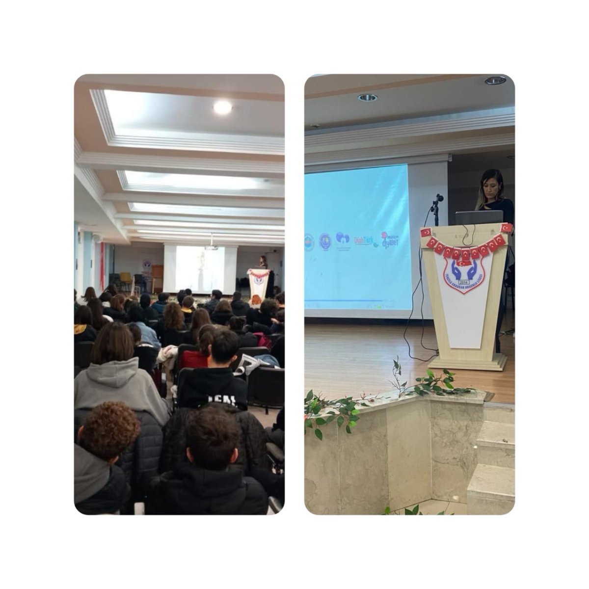 Okul hemşiremiz Firdevs Kübranur Fidan diyabet farkındalığı kapsamında diyabet eğitimi düzenlemiştir.