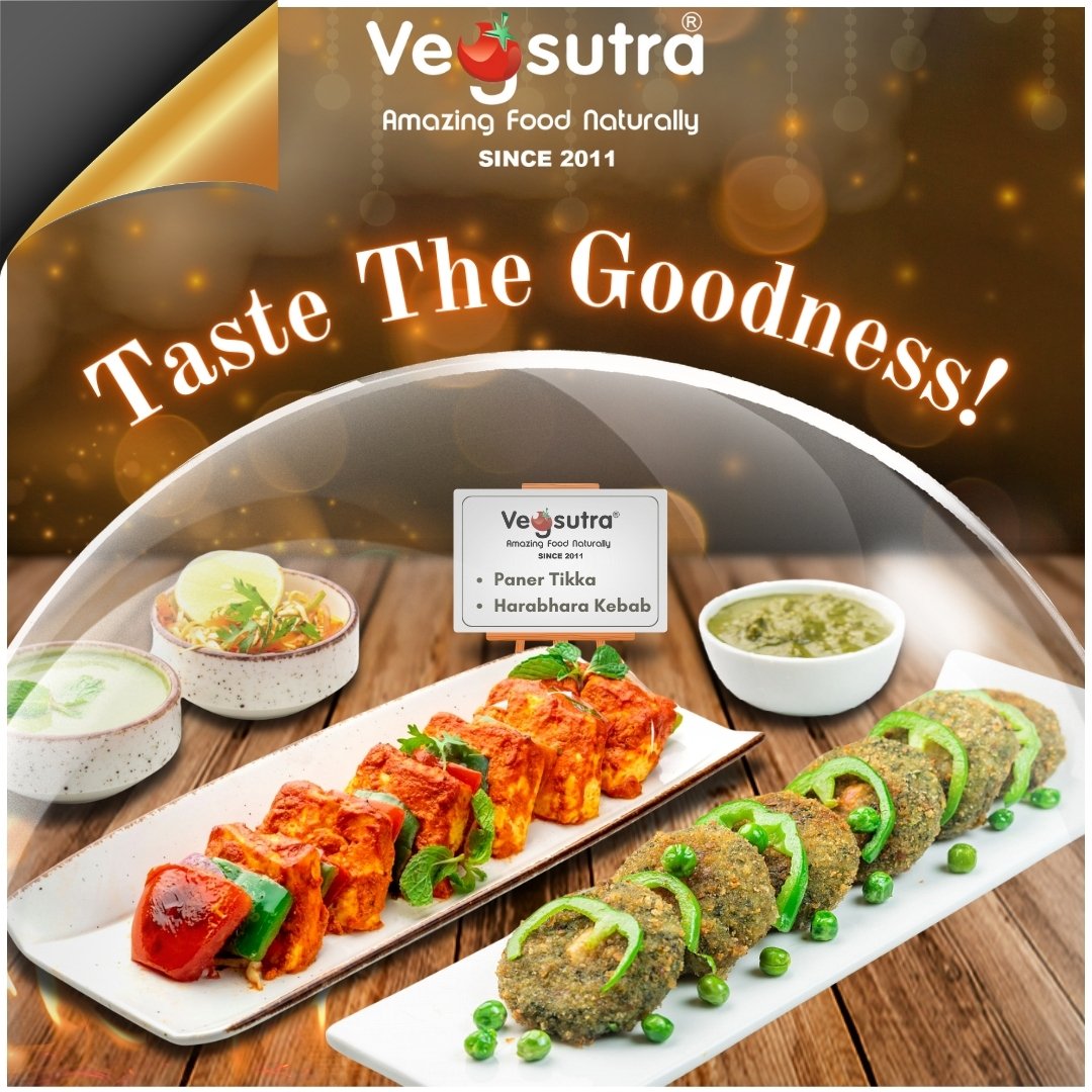 Taste The Goodness!
@vegsutraofficial
#vegsutra #vegsutramumbai #goodfoodgoodlife #vocalforlocal #vocalforlocalindia #paneertikka #harabharakabab #paneer #taste #satisfyyourcravings #culinarymagic #yummyinmytummy #foodiefiesta #tantalizingtastes #foodheaven #savortheflavor